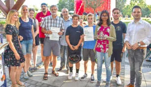 Siegerehrung Stadtradeln 2019 des Landkreises im Wadgasser Parkbad