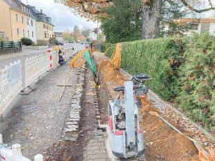 Verlegung von Glasfaserleitungen in Wadgassen