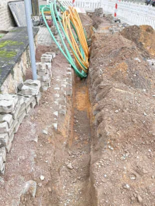 Baustart für das Glasfasernetz