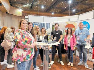 Der Stand der Gemeinde und der Kita Wadgassen gGmbH bei der Job- und Weiterbildungsmesse