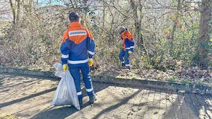 Voller Einsatz beim Müllsammeln der Jungendfeuerwehren der Gemeinde Wadgassen